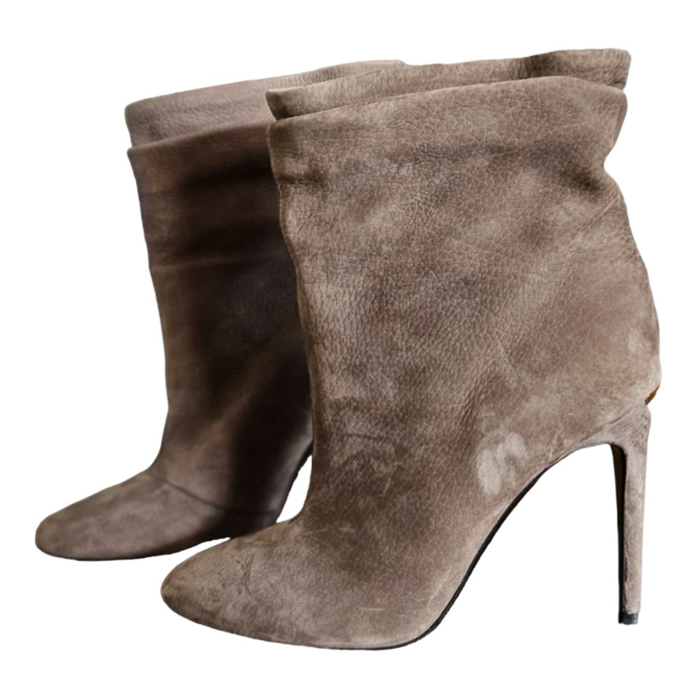 Burberry Suede Booties-Size 5